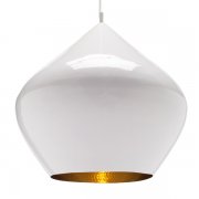 【Tom Dixon】「Beat Stout LED pendant, white」ペンダントライト LED ホワイト（Φ520×H500mm)