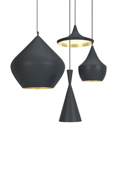 Tom DixonۡBeat Stout LED pendant, blackץڥȥ饤 LED ֥åʦ520H500mm)