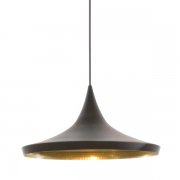 Tom DixonۡBeat Wide LED pendant, blackץڥȥ饤 ֥åʦ360H160mm)