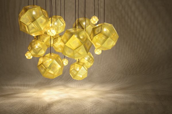 Tom DixonۡEtch pendant, brassץڥȥ饤 ֥饹ʦ320H275mm)