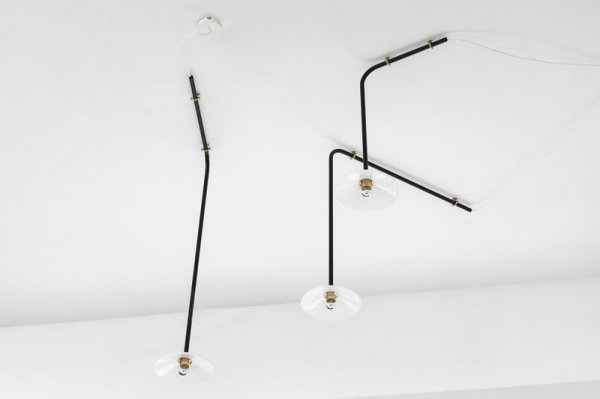 Valerie ObjectsۡCeiling Lamp n3, blackץ󥰥饤 ֥åʦ250D515H725mm)