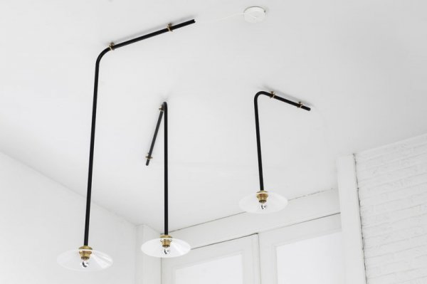 Valerie ObjectsۡCeiling Lamp n3, blackץ󥰥饤 ֥åʦ250D515H725mm)