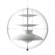 【Verpan】「Panto pendant 40 cm」デザイン照明 ホワイト（Φ400×H400mm)