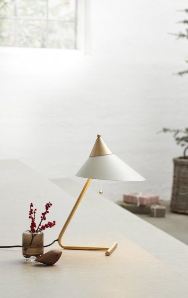 Warm NordicۡBrass Top table lamp, warm whiteץơ֥ ۥ磻(W200D310H410mm)