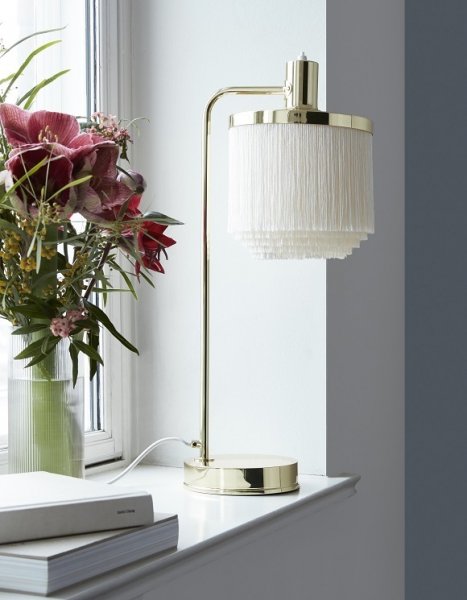 Warm NordicۡFringe table lamp, cream whiteץơ֥ ꡼ۥ磻(W200D260H610mm)