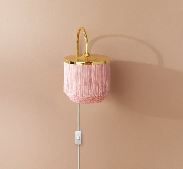 Warm Nordic Fringe wall lamp, pale pink ۥƥ饤ʥ饤 ڡԥ󥯡W160D220H230mm