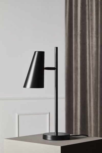 WoudۡCono table lamp, blackץơ֥ ֥å(110D155H500mm)