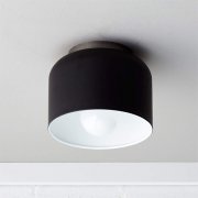 アメリカ・デザイン照明シーリングライト「BELL」1灯ブラック（W200×H170mm）