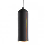 【Woud】「Gap pendant, long, black」ペンダントライト ブラック（Φ100×H300mm)