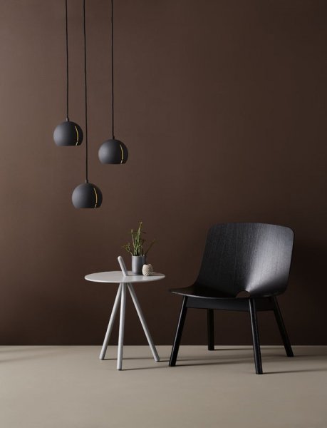 WoudۡGap pendant, round, blackץڥȥ饤 ֥åʦ150H140mm)