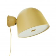 【Woud】 「Kuppi wall lamp, mustard yellow」 ウォールライト マスタードイエロー（Φ240×H165mm）