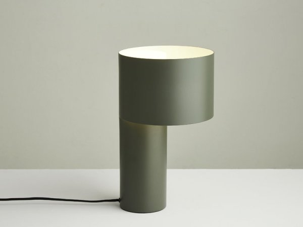 forest green table lamp