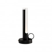 【Orsjo】「Visir portable table lamp, black」コードレステーブルランプ ブラック(W104×D104×H264mm)