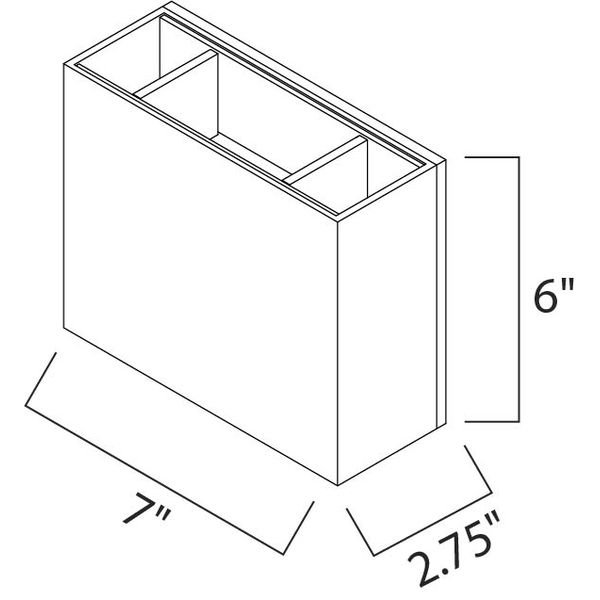 ET2ۥꥫȥɥ饤ȡALUMILUX CUBE2W180D70H150mm