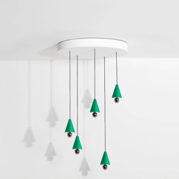 PetiteFritureۥե󥹡ǥCherry LED chandelier 5 Mint green (W650mm)