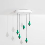 【PetiteFriture】フランス・デザイン照明「Cherry LED chandelier 」5灯 Mint green (W650mm)<img class='new_mark_img2' src='https://img.shop-pro.jp/img/new/icons1.gif' style='border:none;display:inline;margin:0px;padding:0px;width:auto;' />