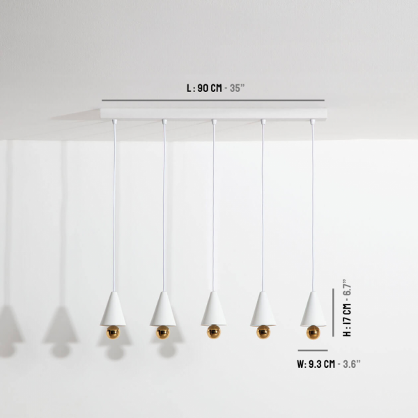 PetiteFritureۥե󥹡ǥCherry Pendant system 5 White (W900mm)