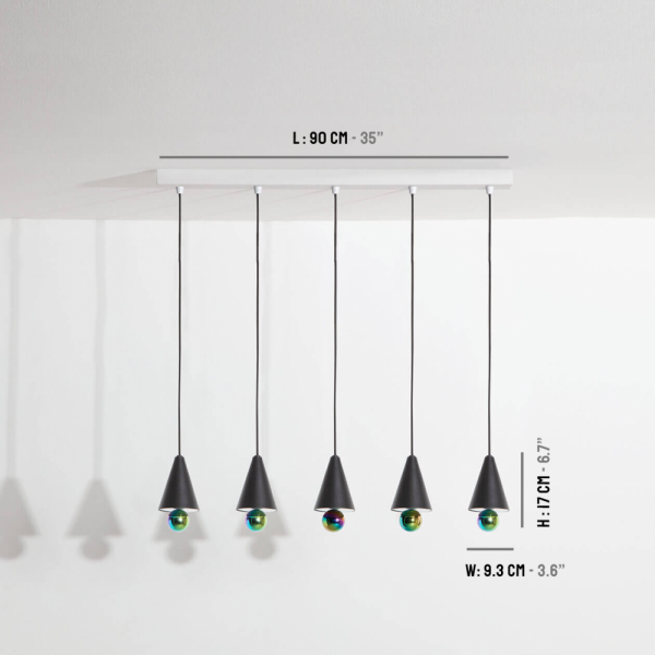 PetiteFritureۥե󥹡ǥCherry Pendant system 5 Black (W900mm)