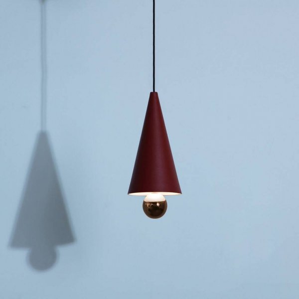 Petite FritureۡCherry LED pendant, small, whiteץڥȥ饤 Brown redʦ160H375mm)