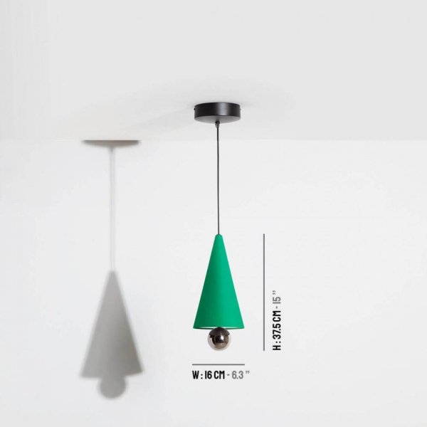 Petite FritureۡCherry LED pendant, small, whiteץڥȥ饤 Mint greenʦ160H375mm)