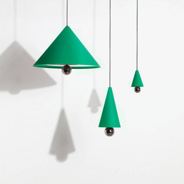 Petite FritureۡCherry LED pendant, small, whiteץڥȥ饤 Mint greenʦ160H375mm)