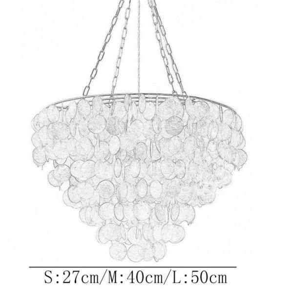 シェルインテリア照明 シャンデリア 1／3灯 （W270～W500mm） - 【EL