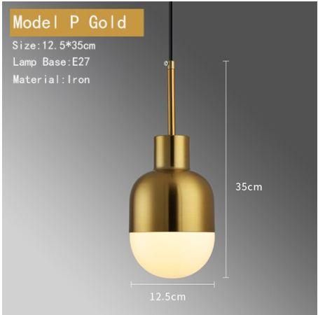 ペンダントライト１灯 最新モダンデザイン 金/金 ゴールド/ゴールド 
