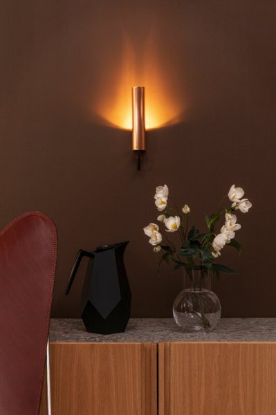 Orsjo̲ǥVisir wall lamp, hardwired, brassץ饤(W45D65H210mm)