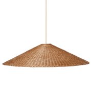 【ferm LIVING】北欧デザイン照明「Dou lampshade 90 cm, natural」ペンダントライト(Φ900×H210mm)