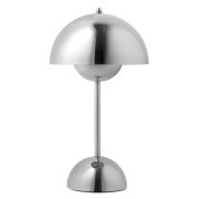 【&Tradition】北欧デザイン照明「Flowerpot VP9 portable table lamp, chrome plated」テーブルライト(Φ160×H295mm)