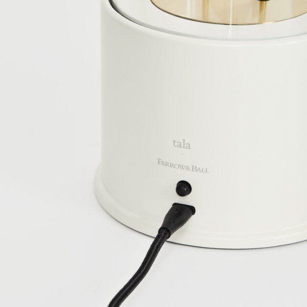 Tala̲ǥThe Muse portable lamp, Candlenut Whiteץơ֥饤(125H338mm)