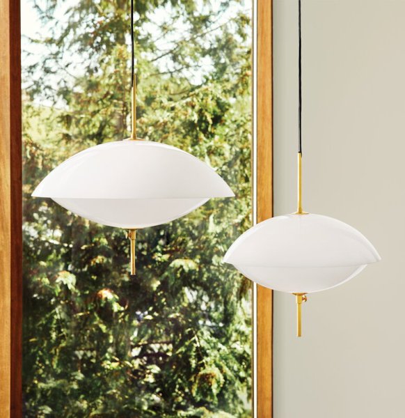 Fritz Hansen̲ǥClam pendant, 55 cm, opalץڥȥ饤(550H540mm)