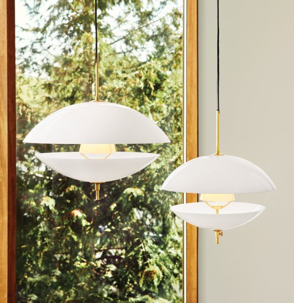 Fritz Hansen̲ǥClam pendant, 55 cm, opalץڥȥ饤(550H540mm)