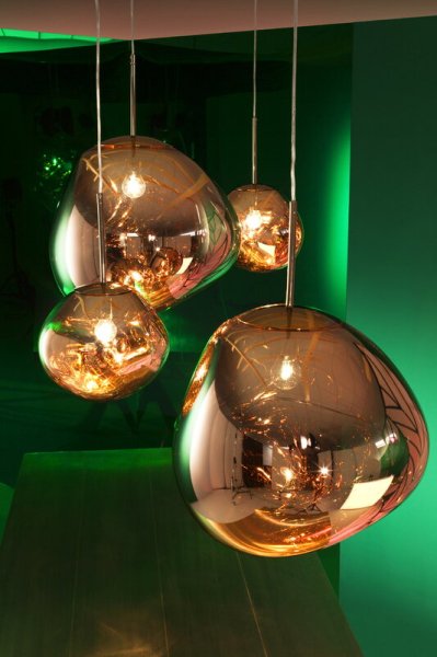 【Tom Dixon】北欧デザイン照明「Melt LED pendant, gold」ペンダントライト