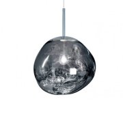 【Tom Dixon】北欧デザイン照明「Melt Mini LED pendant, chrome」ペンダントライト(Φ280×H270mm)