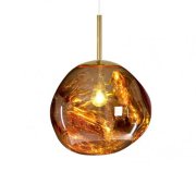 【Tom Dixon】北欧デザイン照明「Melt Mini LED pendant, gold」ペンダントライト(Φ280×H270mm)