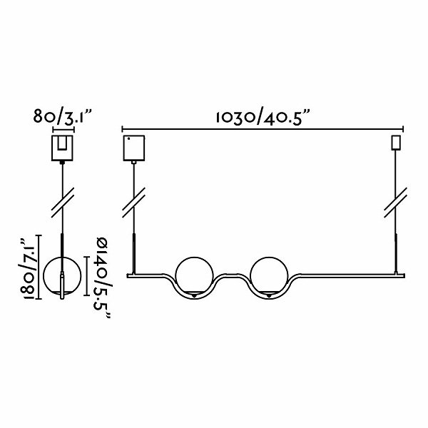 FARO BARCELONAۡLE VITAץڥȥ饤2ɡW1030H180mm