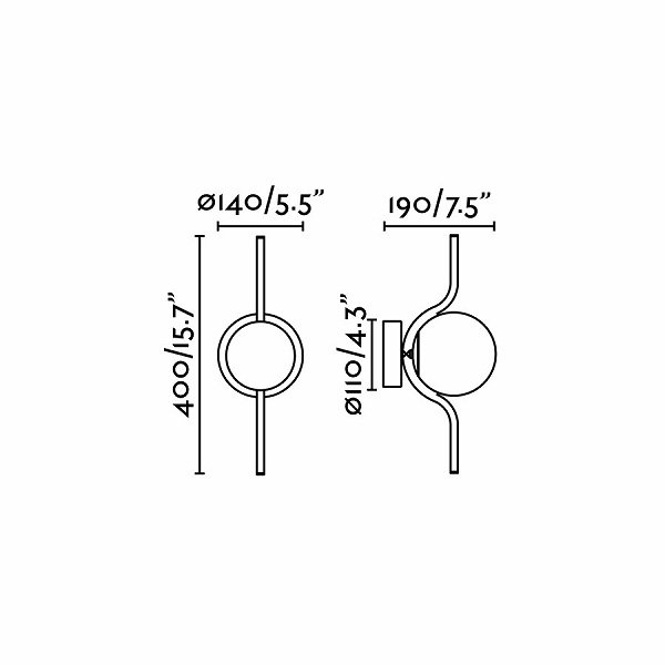 FARO BARCELONAۡLE VITAץ饤1֥åW140H400mm