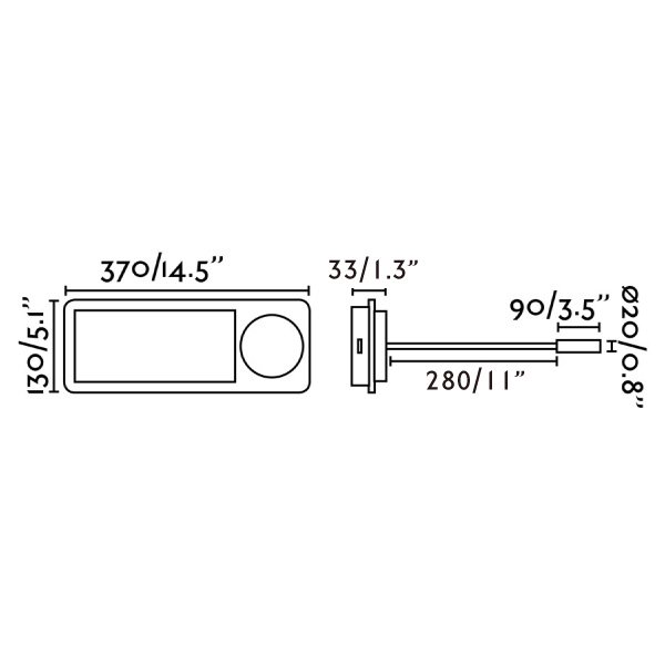 FARO BARCELONAۡMOODץ饤1֥ååɡW370H130mm