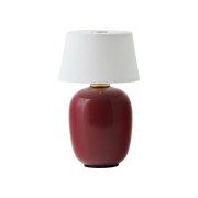 【Menu】北欧デザイン照明「Torso Portable table lamp, ruby」テーブルライト(Φ120×H200mm)