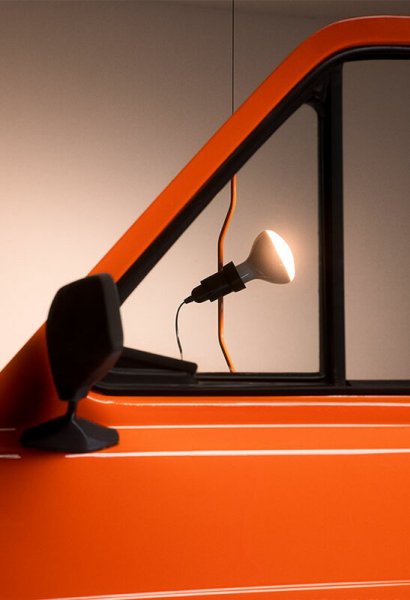 Flos̲ǥParentesi 50 floor lamp, orange, dimmableץե饤(110H580-4000mm)