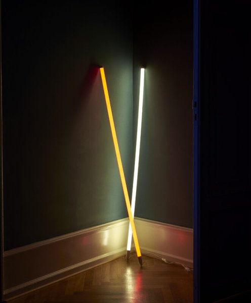 HAY】北欧デザイン照明「Neon Tube LED Slim, 120 cm, yellow」フロア 