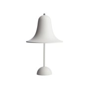 【Verpan】北欧デザイン照明「Pantop Portable table lamp 18 cm, matt white」テーブルライト(Φ180×H300mm)