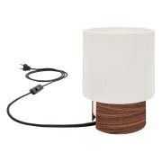 Tonfisk Design̲ǥIlta table lamp 18 cm, white - walnutץơ֥饤(125H180mm)