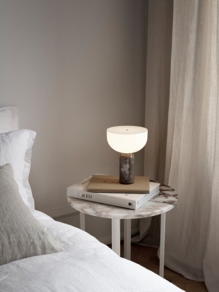 New WorksۡKizu portable table lamp, grey marbleץơ֥(180H240mm)