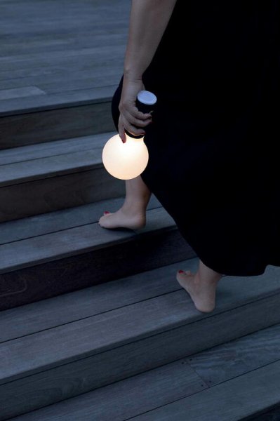 Fermob̲ǥAplô portable lamp H24, anthraciteץơ֥饤(118H249mm)