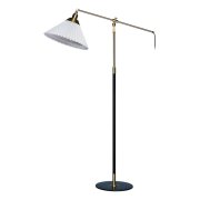 【Le Klint】北欧デザイン照明「Floor lamp 349, brass - black」フロアライト(W550×D550×H1130-1580mm)