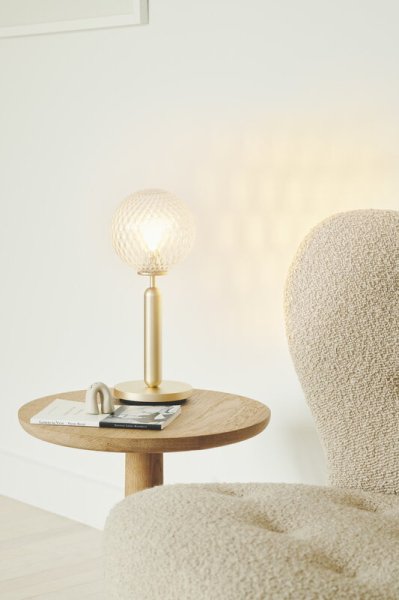 Nuura̲ǥMiira table lamp, brass - optic clearץơ֥饤(140H345mm)