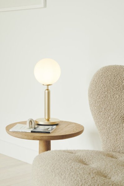 Nuura̲ǥMiira table lamp, brass - opal whiteץơ֥饤(140H345mm)