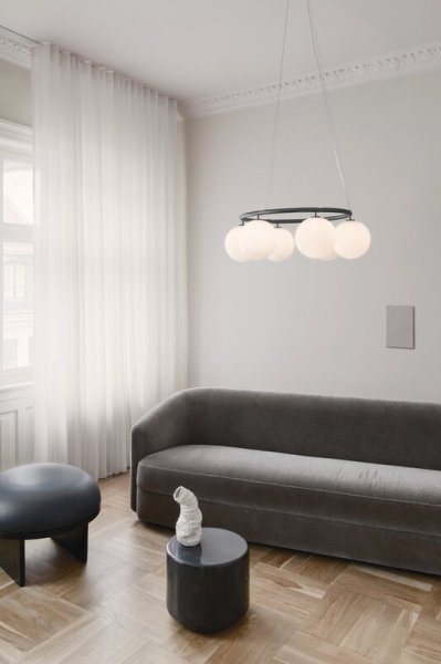 Nuura̲ǥMiira 6 Circular pendant, rock grey - optic clearץڥȥ饤6(800H200mm)